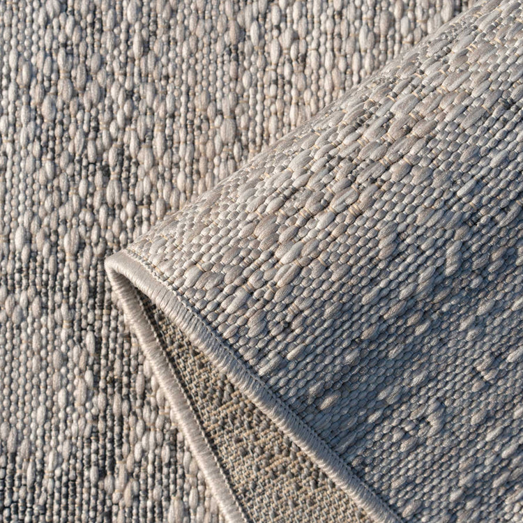 Abstract Textured Flatweave Area Rug