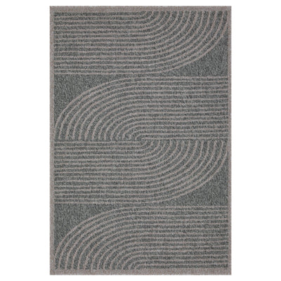 Abstract Grey Outdoor Rug - Reine