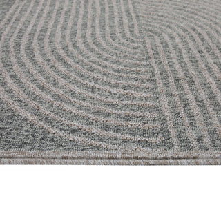 Abstract Grey Outdoor Rug - Reine