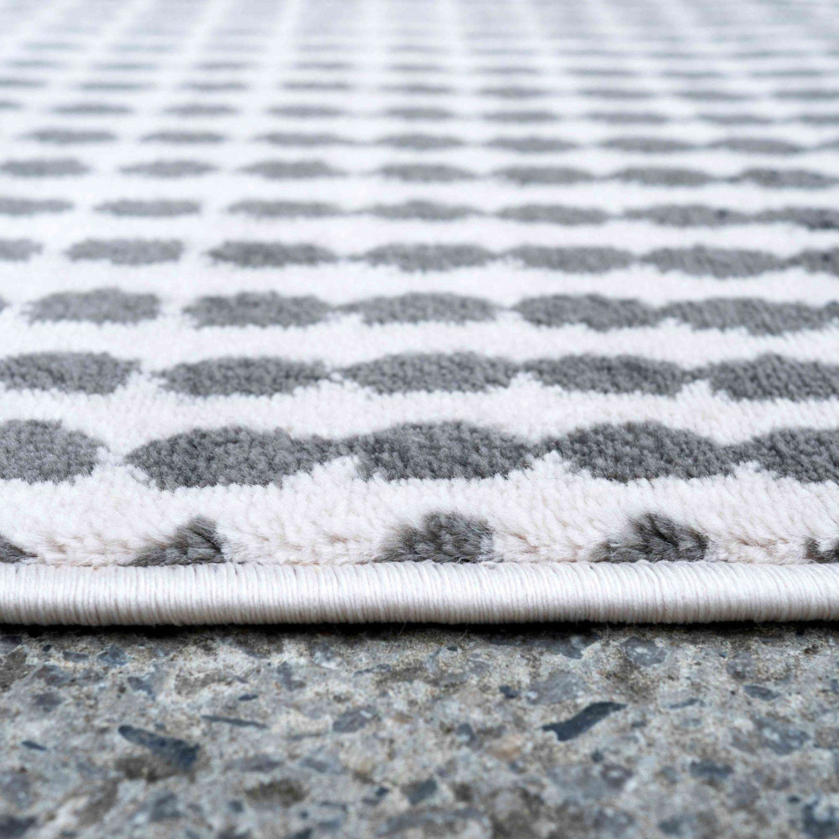 Modern Grey Spotted Ombre Effect Living Room Rug