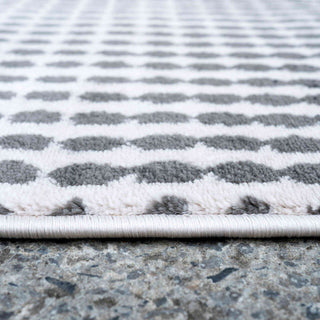 Modern Grey Spotted Ombre Effect Living Room Rug