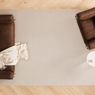 Premium Cream Shaggy Rug - Lace