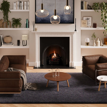 Navy Blue Shaggy Rug