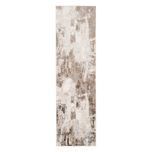 Elegant Beige Canvas Runner Rug - Anala