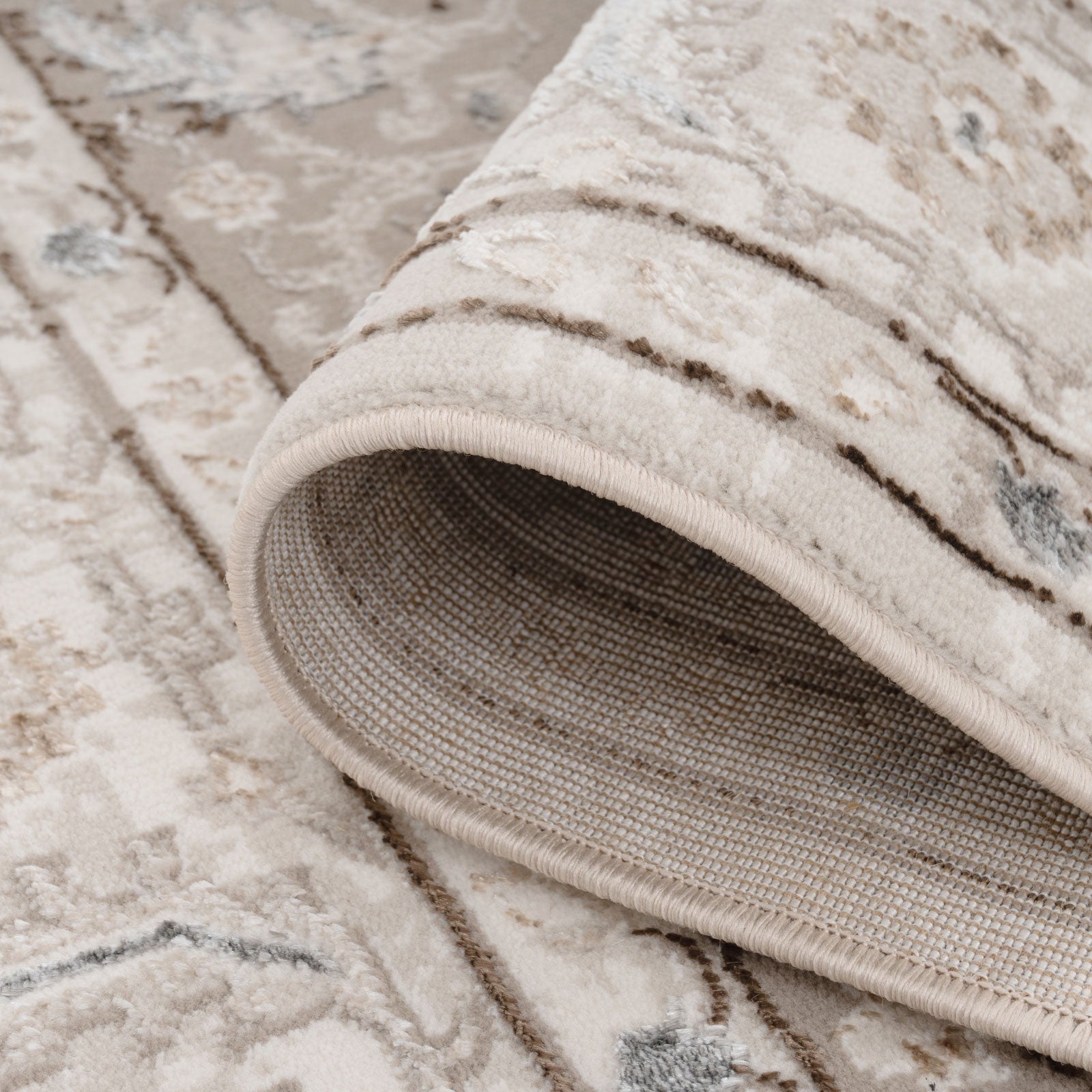 Cream Beige Medallion Rug - Artha