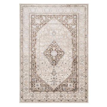 Cream Beige Medallion Rug - Artha