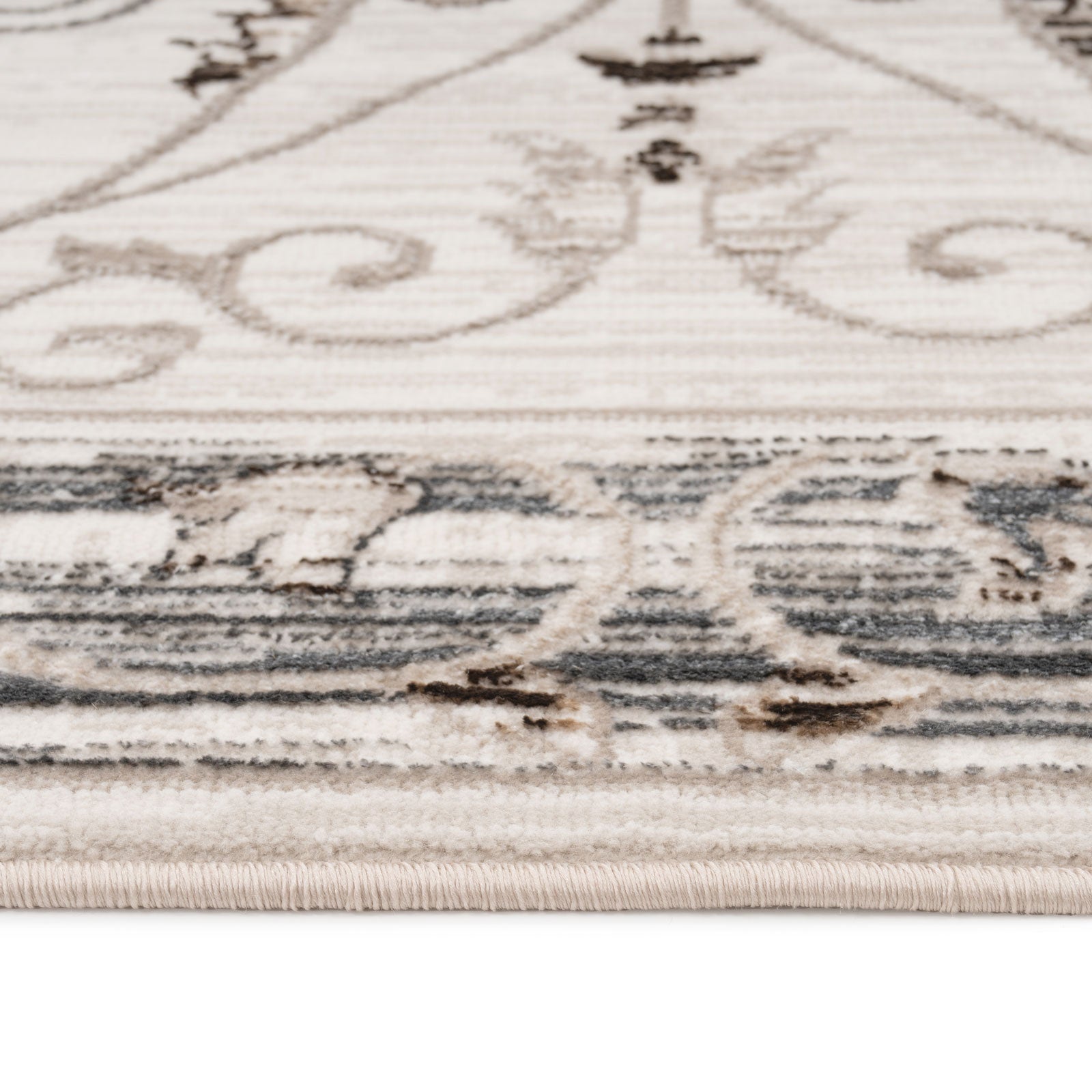 Elegant Floral Border Rug - Eshana