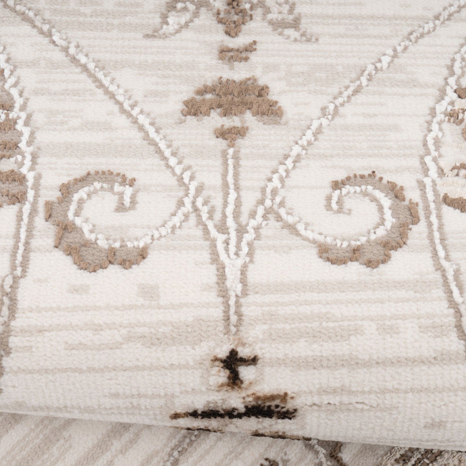 Elegant Floral Border Rug - Eshana