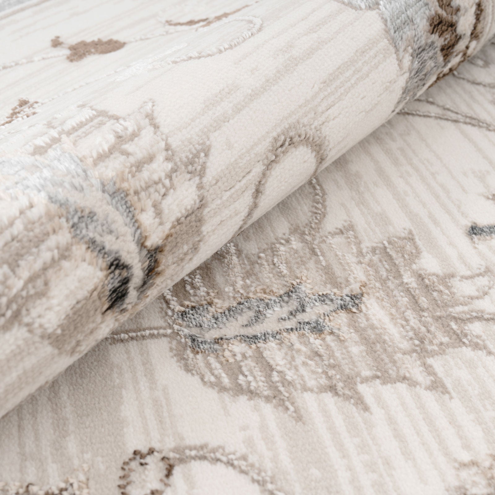 Elegant Floral Border Rug - Eshana