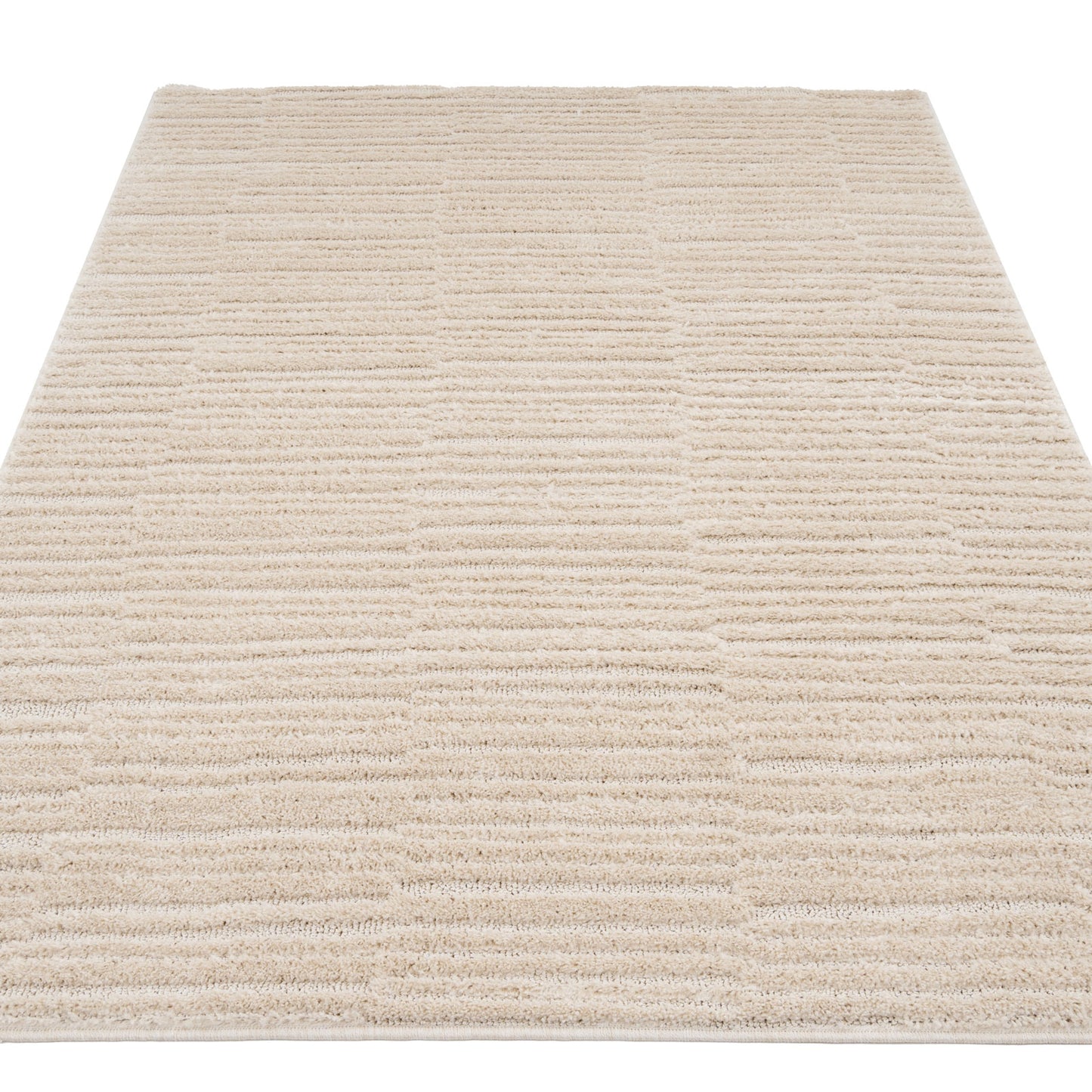 Warm White Linear Area Rug - Bowie