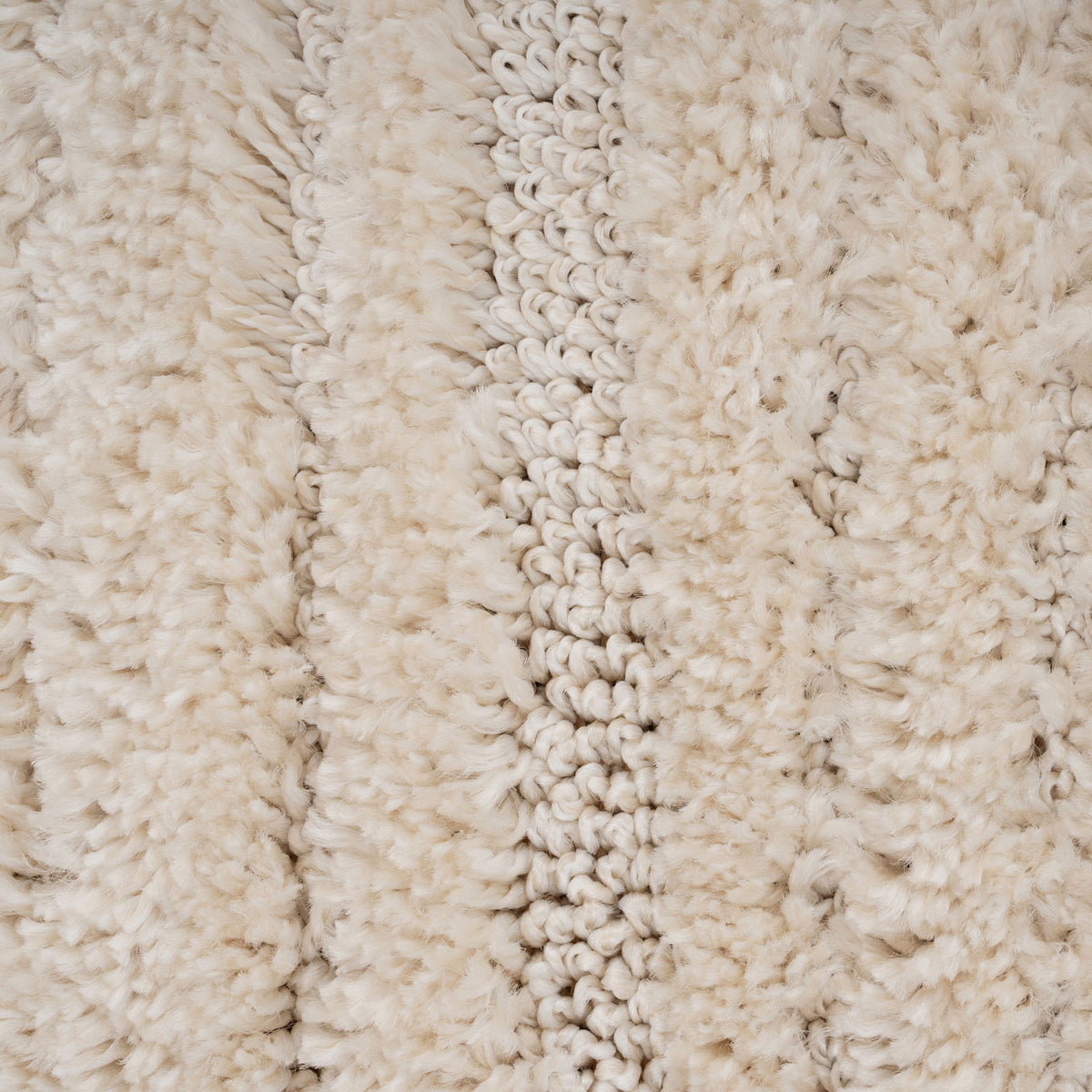 Warm White Linear Area Rug - Bowie