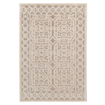 Beige White Heritage Rug - Meya