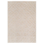 Warm White Interlocking Rug - Sade