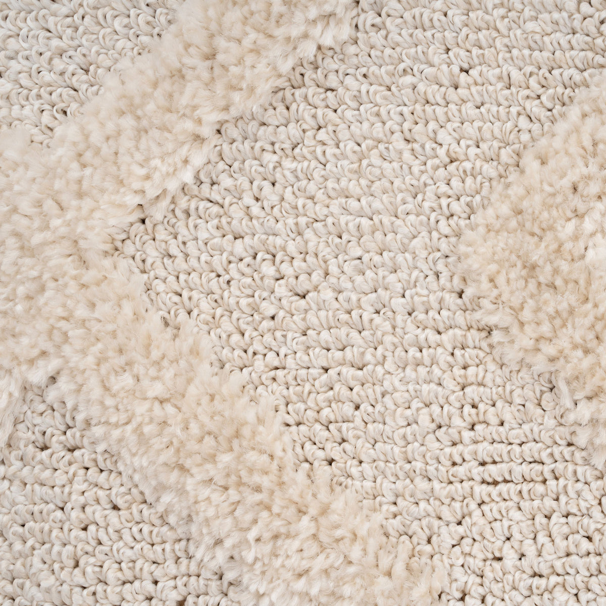 Warm White Interlocking Rug - Sade