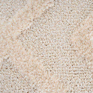 Warm White Interlocking Rug - Sade