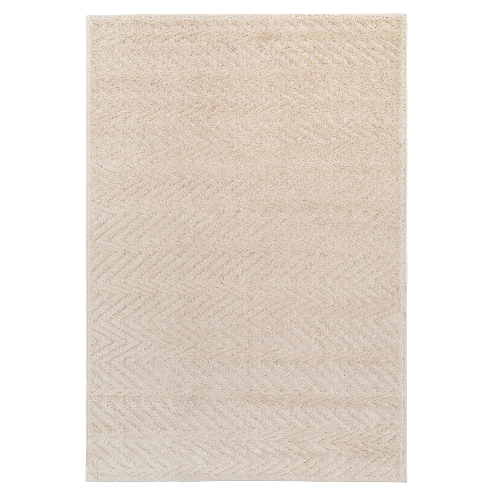 Warm White Chevron Rug - Sula