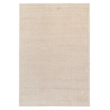 Warm White Chevron Rug - Sula