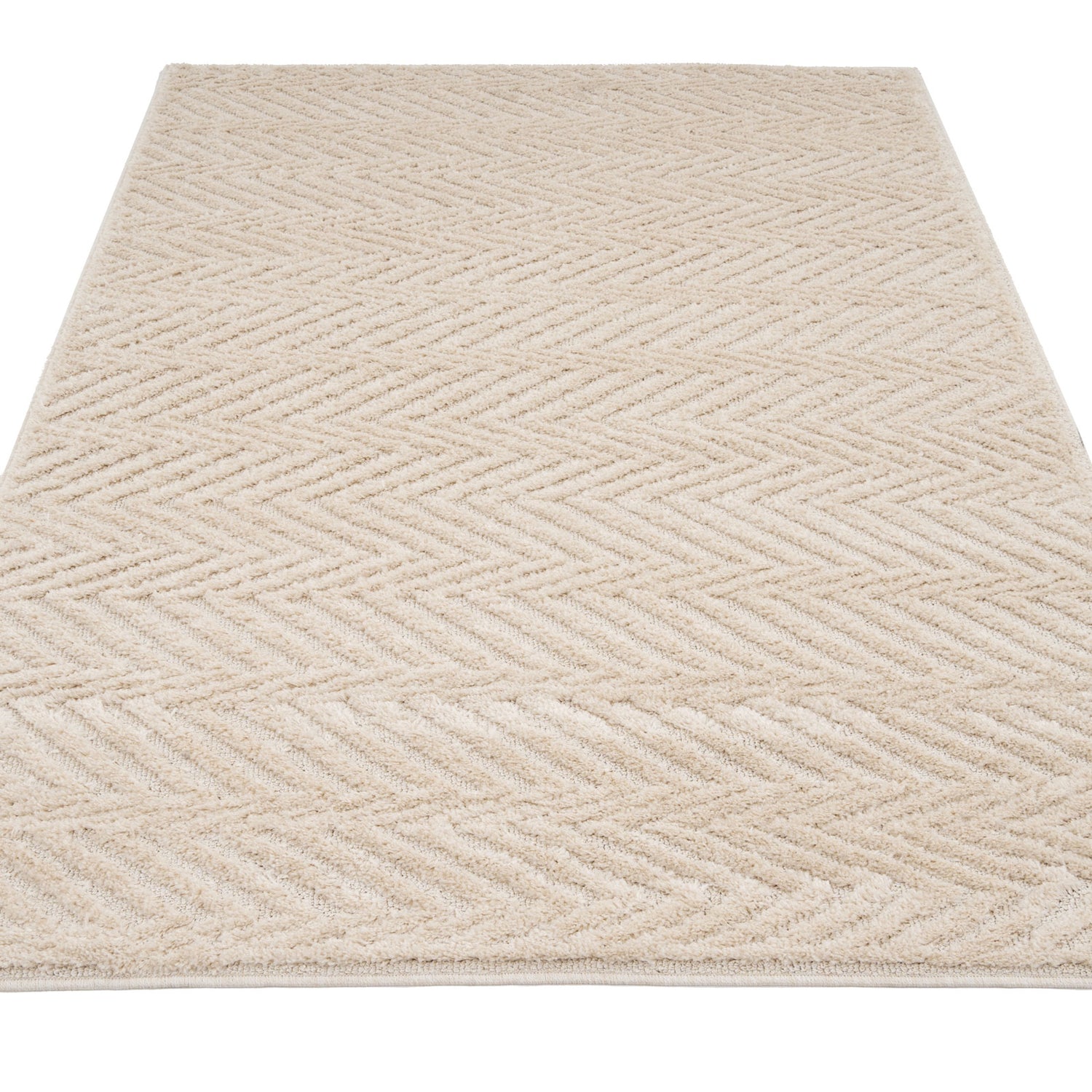 Warm White Chevron Rug - Sula | Living Room Rugs | Kukoon Rugs Online