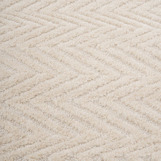 Warm White Chevron Rug - Sula
