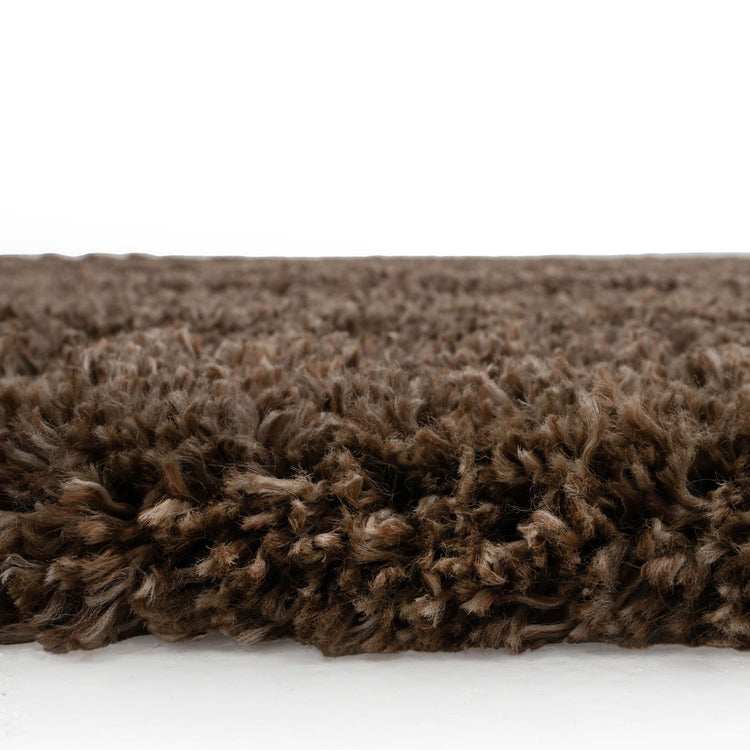 Super Soft Luxury Brown Shaggy Runner Rug