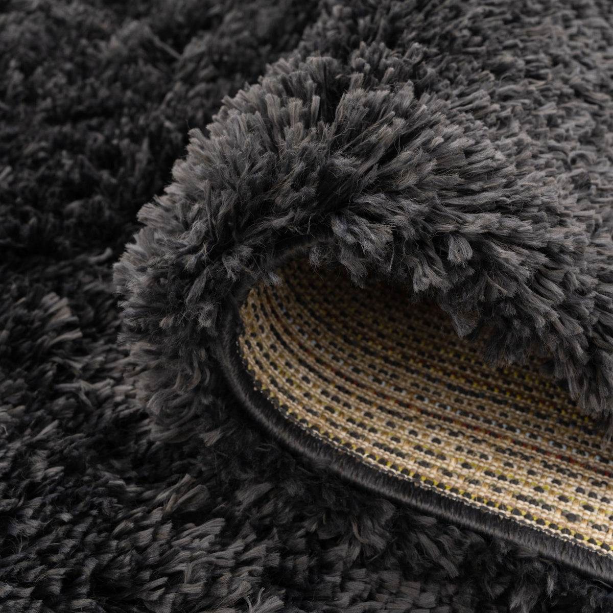 Soft Everyday Charcoal Shaggy Rug