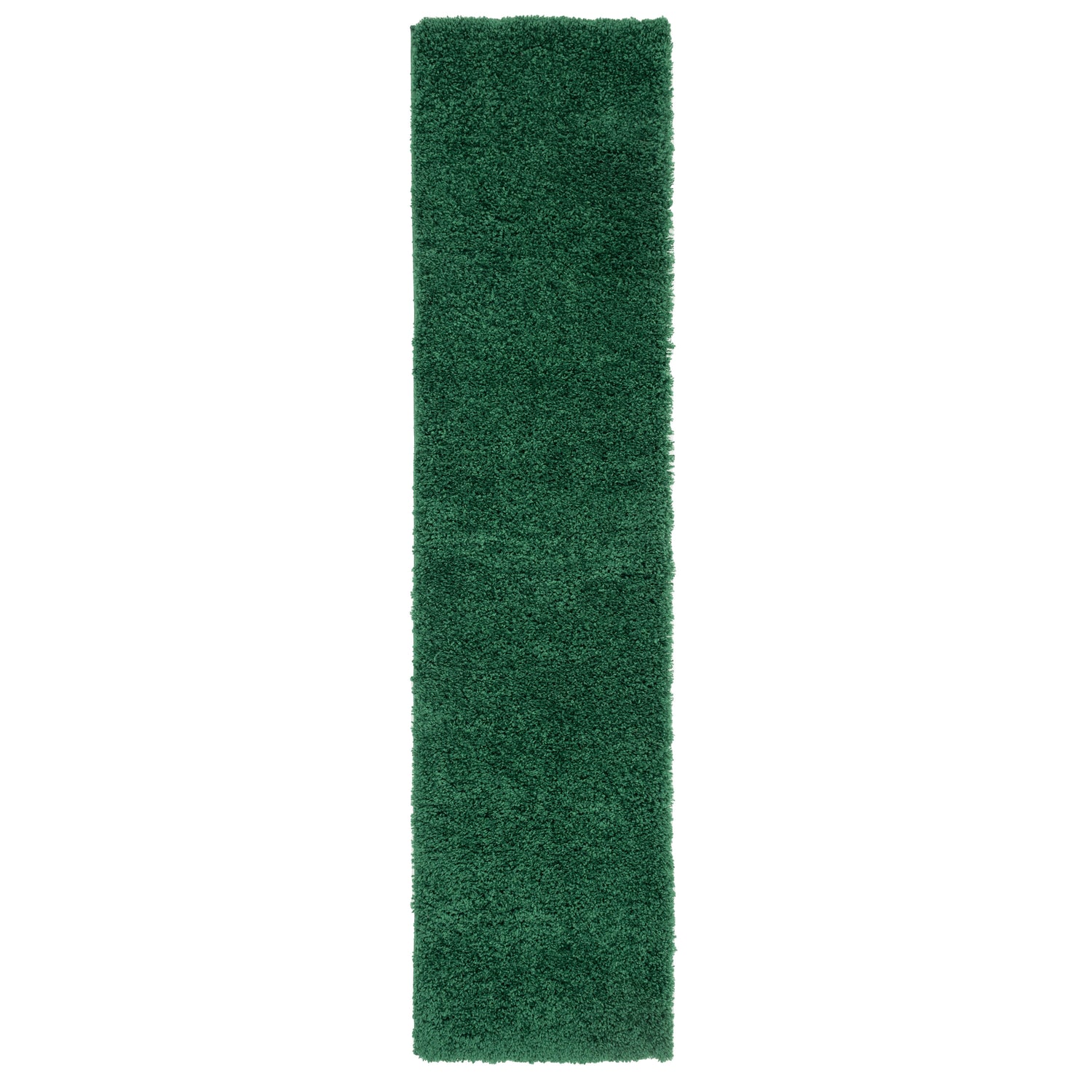 Dark Green Rectangular Rug Soft Everyday Dark Green Shaggy Rug | Living Room Rugs | Kukoon Rugs Online