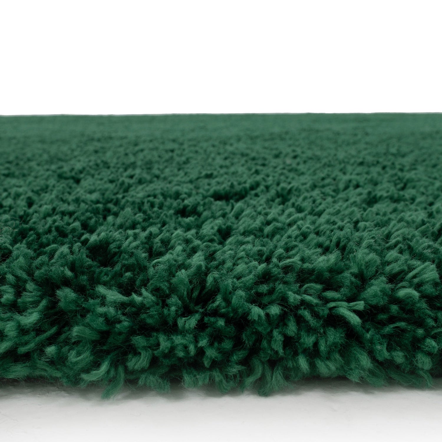 Super Soft Luxury Dark Green Shaggy Runner Rug