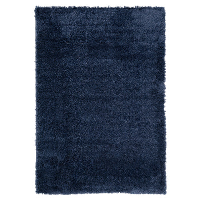 Soft Everyday Navy Shaggy Rug