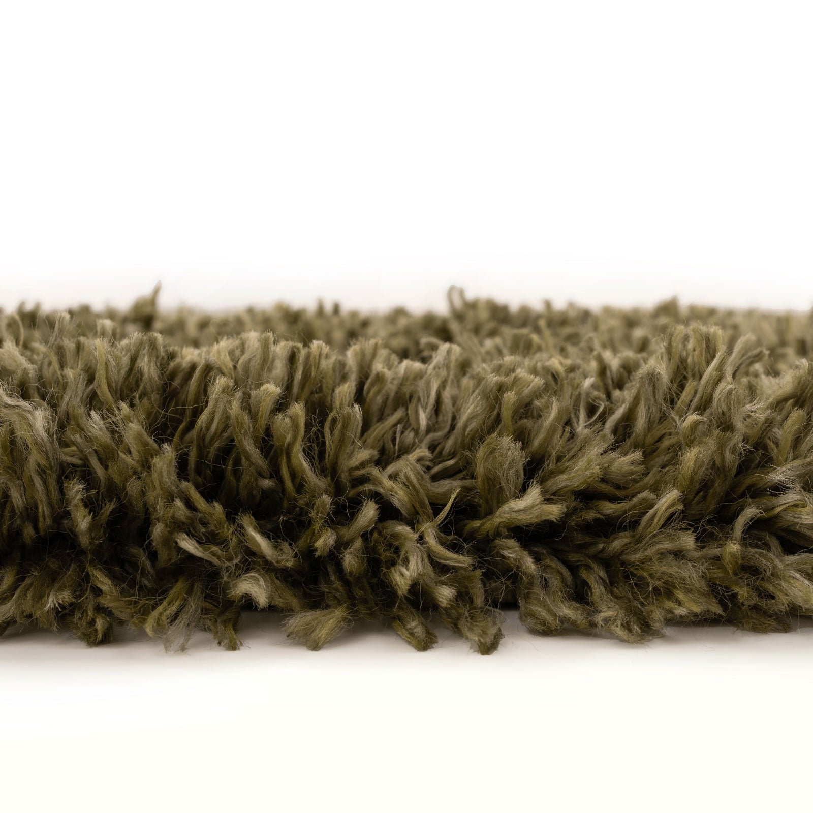 Soft Everyday Olive Green Shaggy Rug