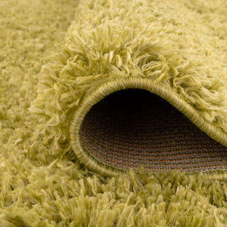 Soft Everyday Moss Green Shaggy Rug
