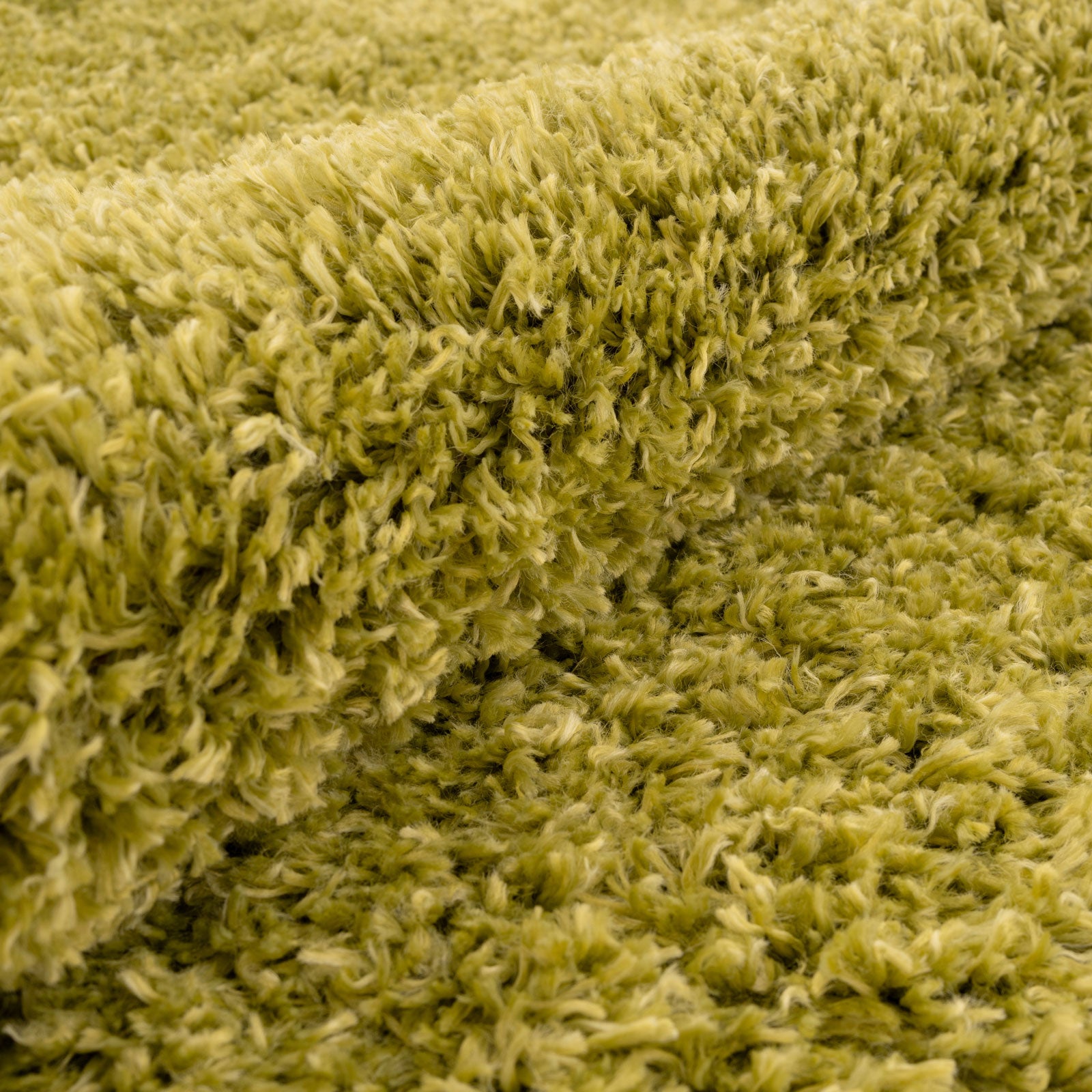 Soft Everyday Moss Green Shaggy Rug