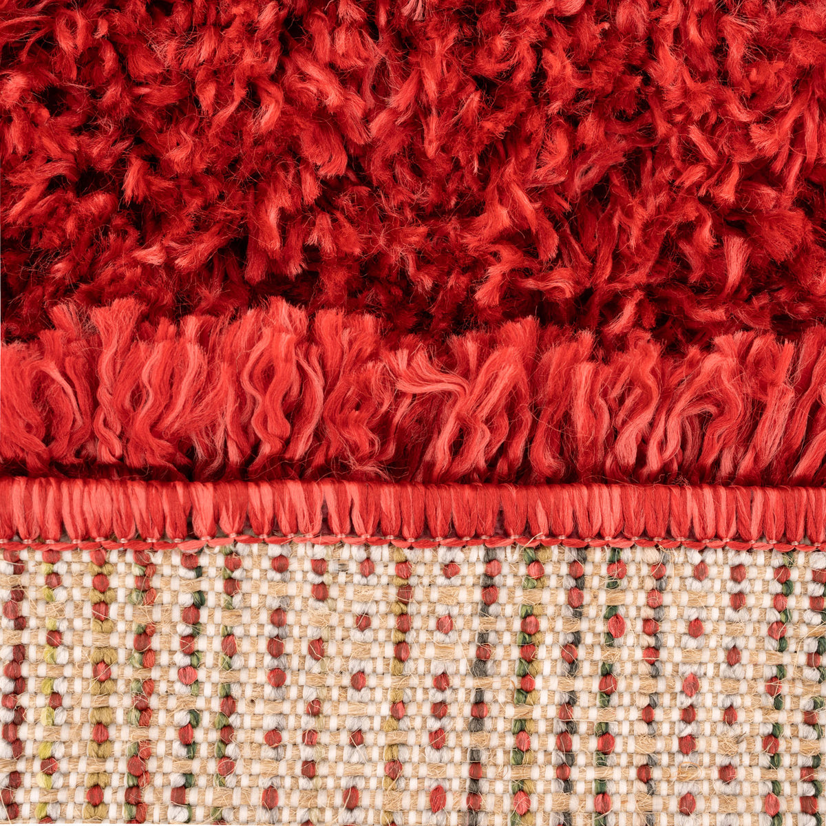 Soft Everyday Wine Shaggy Rug - Aspen
