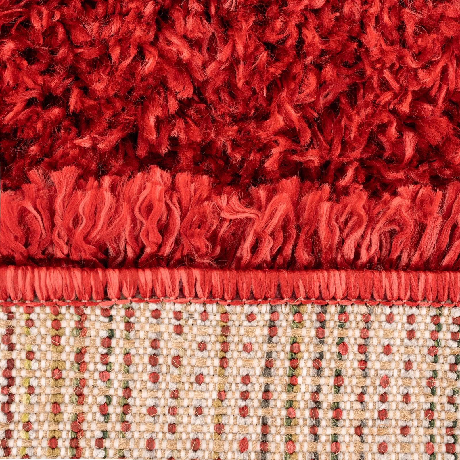 Soft Everyday Wine Shaggy Rug - Aspen