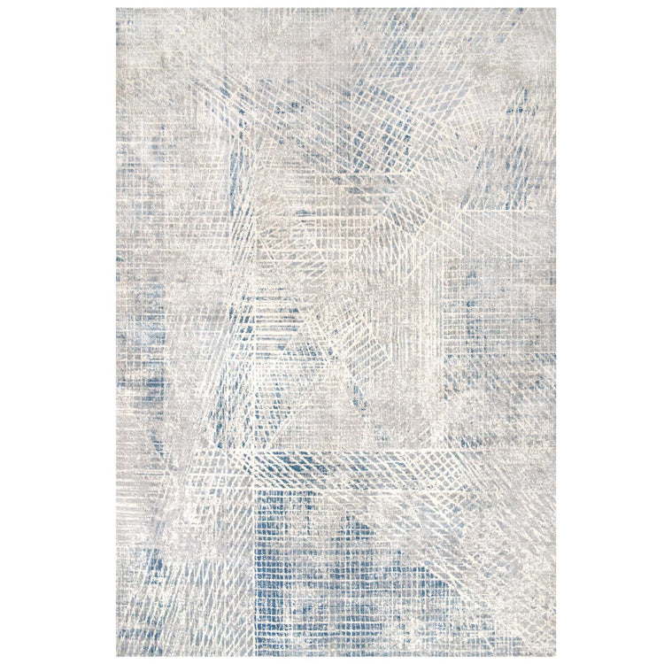 Distressed Rug Blue Modern Blue Distressed Abstract Living Room Rug - Astia | Living Room ...