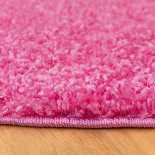 Barbie Pink Shaggy Circle Rug