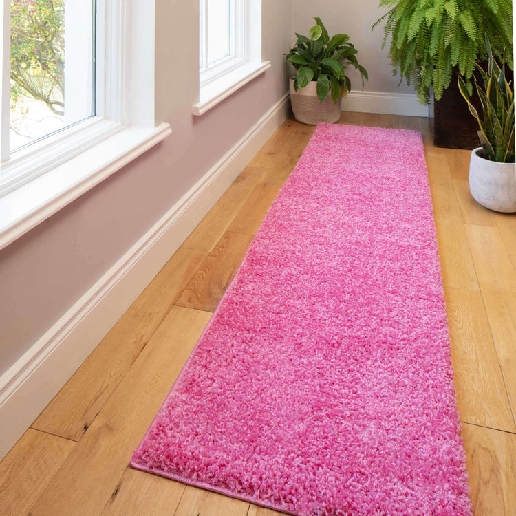 Barbie Pink Shaggy Runner Rug