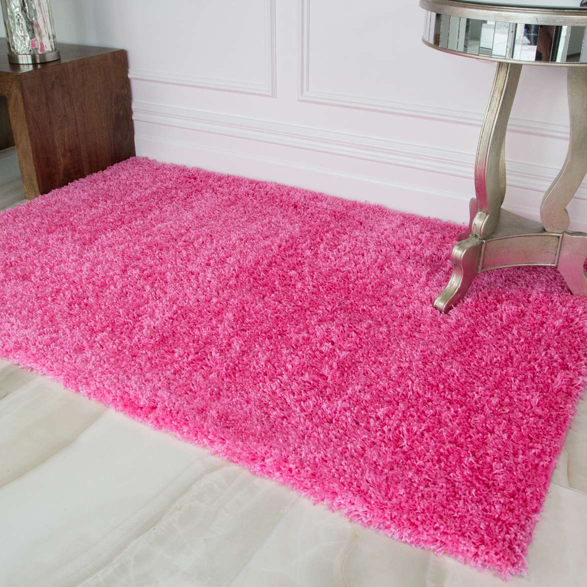Barbie Pink Shaggy Runner Rug