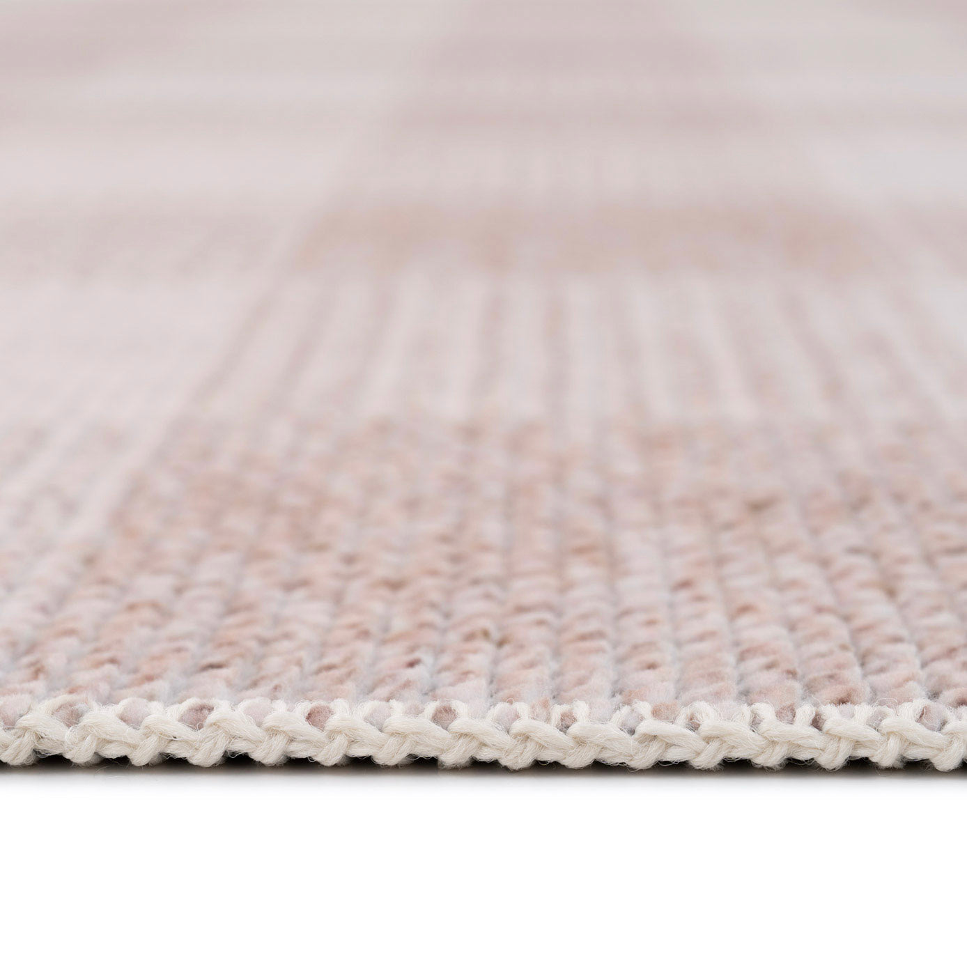 Washable Beige Cottage Style Runner - Magda