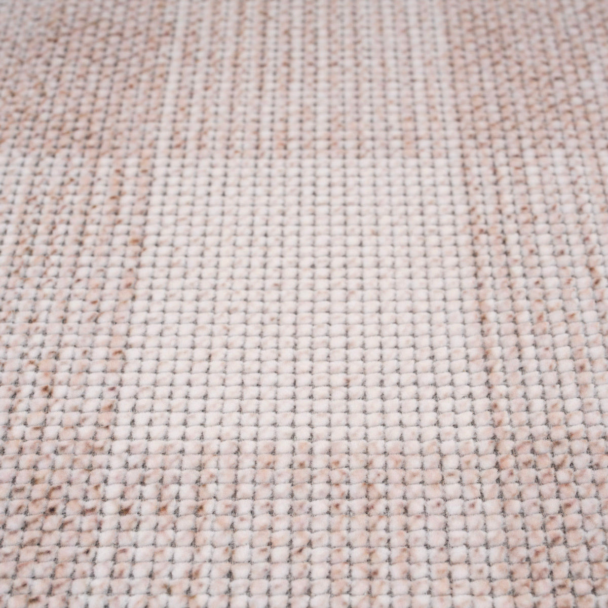 Beige Washable Checker Style Rug - Magda