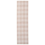 Washable Beige Cottage Style Runner - Magda