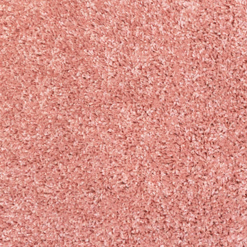 Blush Pink Shaggy Circle Rug