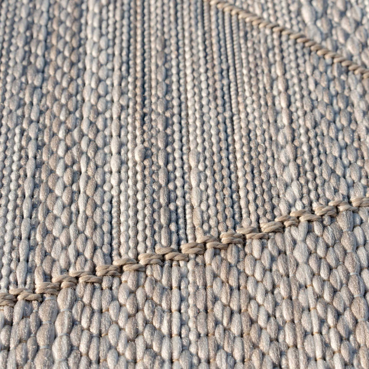 Beige Fractured Flatweave Area Rug