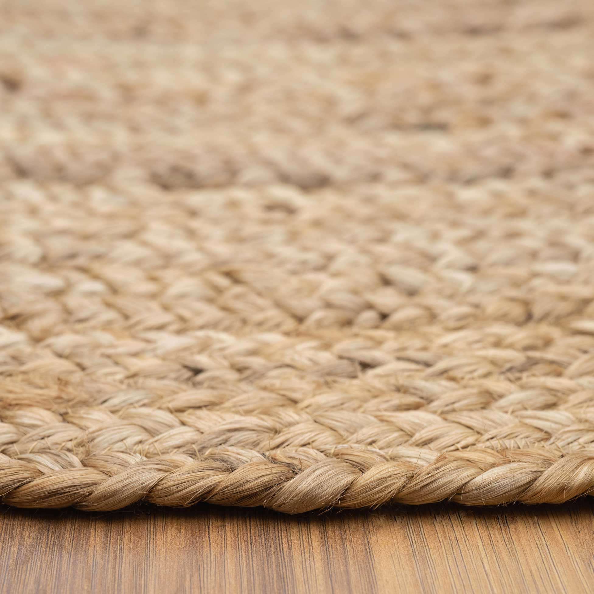Rustic Jute Round Natural Circle Rug | Living Room Rugs | Kukoon
