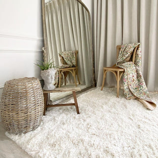 Super Soft Luxury Cream White Shaggy Rug