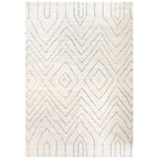 Cosy Soft Chevron Beige Moroccan Berber Bedroom Rug