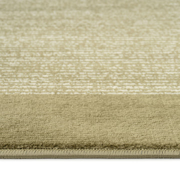 Mossy Green Border Rug - Barley