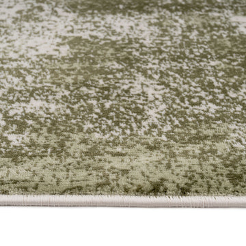 Earthy Green Abstract Rug - Barrow