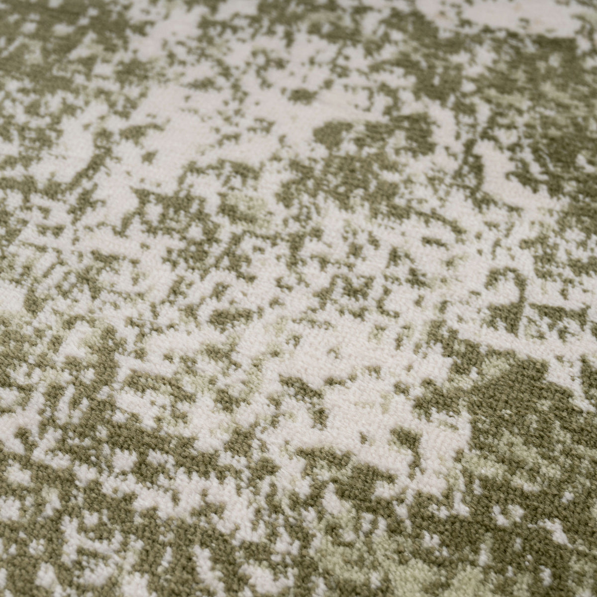 Earthy Green Abstract Rug - Barrow