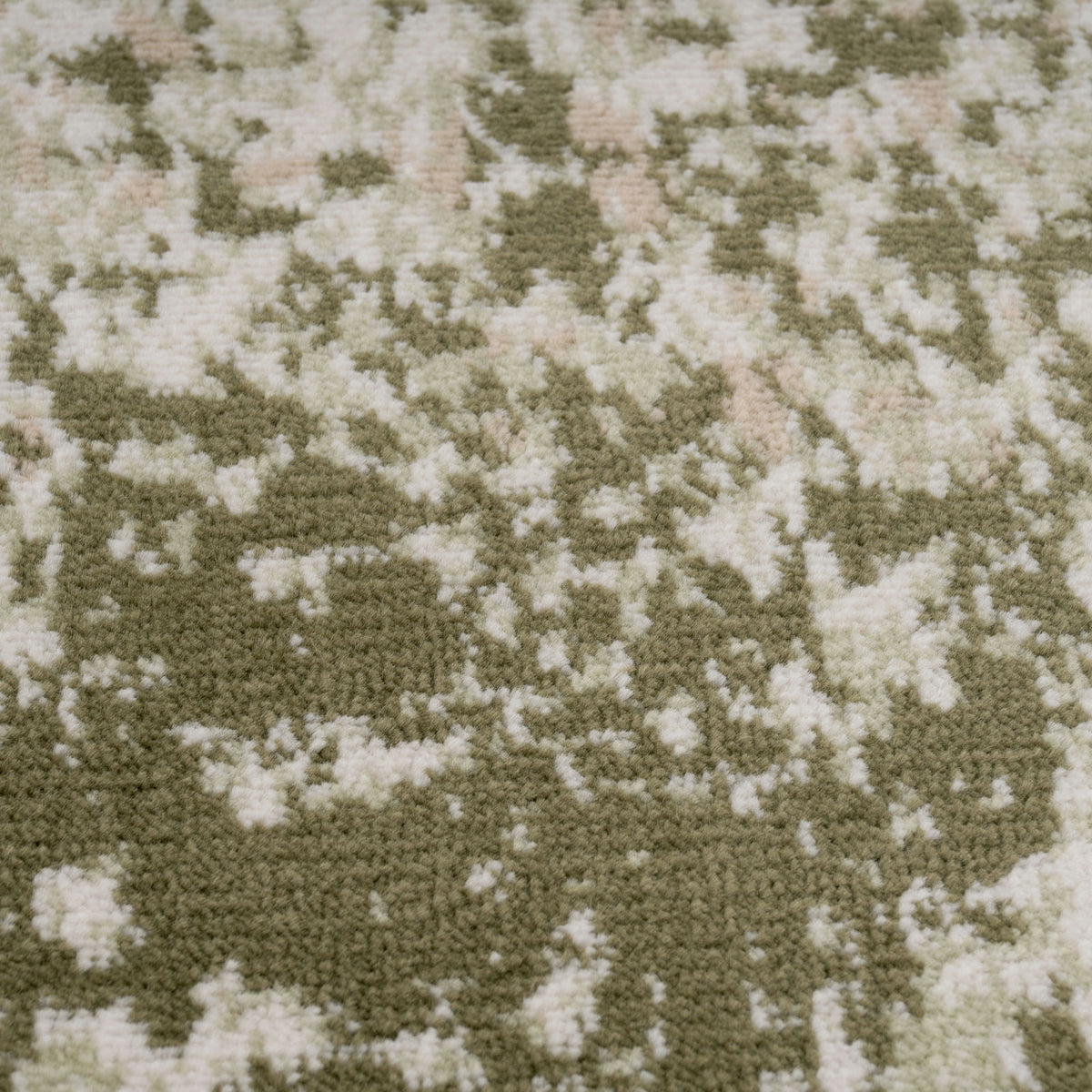 Earthy Green Abstract Rug - Barrow