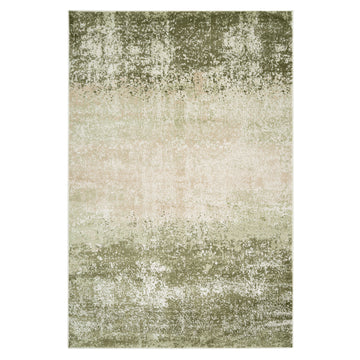 Earthy Green Abstract Rug - Barrow